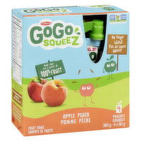 Gogo Squeez - Fruit Sauce, Apple Peach, 4 Each