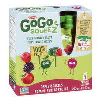 Go Go Squeez - Gogo Sqz Apple Berry Fruit Sauce, 4 Each