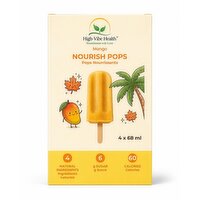 High-Vibe Health - Mango Nourish Pops, 4 Each