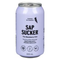 SAPSUCKER - Blackberry Sparkling Water, 355 Millilitre