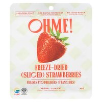 OHME - Freeze-Dried Sliced Strawberries, 46 Gram