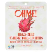 OHME - Freeze Dried Dragon Fruits Chunk, 56 Gram