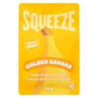 Squeeze - Freeze Dried Banana Slices, 40 Gram
