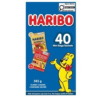 Haribo - Gummy Candies, 40 Halloween Mini Bags, 40 Each