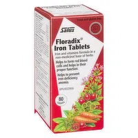 Salus - Salus Haus Floradix Iron Tabs, 80 Each