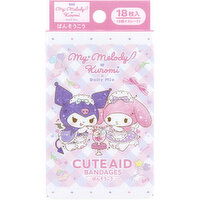Santan - Emergency Bandages My Melody & Kuromi, 18 Each
