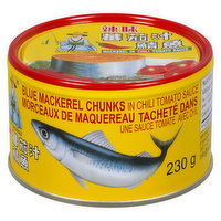 Tong Yeng - Blue Mackerel Chunks - In Chili Tomato Sauce, 230 Gram