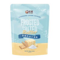 T.K FOOD - Frosted Salted Butter Thousand Layers Cookies, 150 Gram