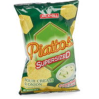 J&J - Piattos Potato Crisps, Sour Cream & Onion Flavored Supersized, 170 Gram