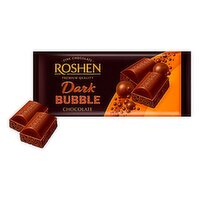 Roshen - Dark Bubble Chocolate Bar, 80 Gram