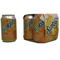 Sunkist - Sparkling Orange, 4 Each