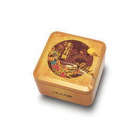 Hong Kong MEI XIN - White Lotus Mooncake w/ 2 Yolk, Single Pack, 185 Gram