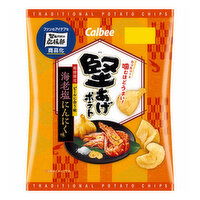 Calbee - POTATO CHIPS GARLIC SHRIMP SALT, 60 Gram