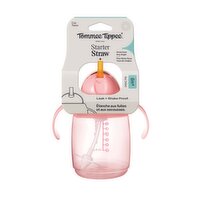 Tommee Tippee - Starter Straw Bottle - 3 months+ Pink, 1 Each