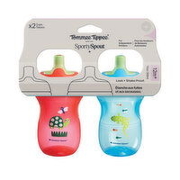 Tommee Tippee - Sporty Spout 10oz Bottle - Red and Blue, 2 Each
