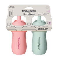 Tommee Tippee - Insulated Sporty Spout - 12months+ - Pink & Green, 2 Each