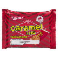 Tunnocks - Caramel Log Biscuits, 4 Each