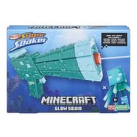 Nerf - Minecraft Glow Squid Water Blaster, 1 Each