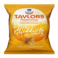 Taylors - Mature Cheddar and Onion Potato Crisps, 150 Gram