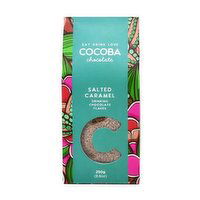 Cocoba - Salted Caramel Drinking Chocolate Flakes, 250 Gram