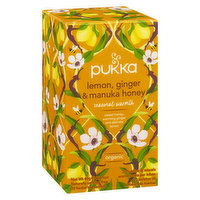 Pukka Tea - Lemon Ginger and Manuka Organic, 20 Each