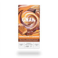GNAW - Chocolate Bar - Honeycomb & Caramel, 80 Gram