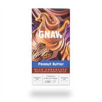 GNAW - Milk Chocolate Bar - Peanut Butter, 80 Gram