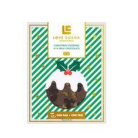 Love Cocoa - Christmas Pudding Milk Chocolate Bar, 75 Gram