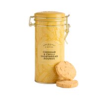 CARTWRIGHT & BUTLER - Cheddar & Chilli Shortbread Rounds, 150 Gram