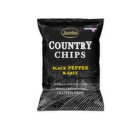 Jumbo - Country Chips Black Pepper Salt, 150 Gram