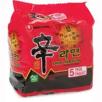 NONG SHIM - Shin Ramyun Noodle Mushroom, 5 Each