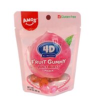 AMOS - 4D FRUIT GUMMY PEACH BURST, 65 Gram