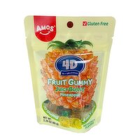 AMOS - 4D FRUIT GUMMY PINEAPPLE BURST, 65 Gram