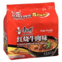 Master Kong - Braised Beef flv Soup Noodle, 530 Gram