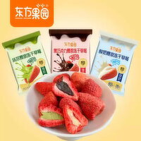 DongFangGuoYuan - YOGURT PUFFED FREEZE-DRIED STRAWBER, 30 Gram