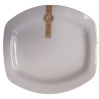CBL - Bone Ceramic Plate White 12 inch, 1 Each