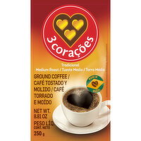 3 Coracoes - Regular Coffee, 250 Gram
