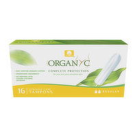 Organyc - Tampons Regular No Applicator, 16 Each