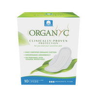 Organyc - Pads Moderate Flow, 10 Each