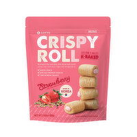 LOTTE - Crispy Roll Strawberry, 80 Gram