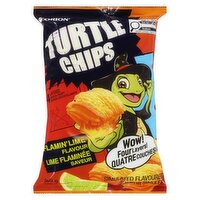 ORION - Turtle Chips Flamin' Lime Flavour, 160 Gram