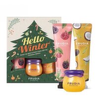 FRUDIA - Honey Lip Balm & Hand Cream Gift Set Christmas Edition, 1 Each