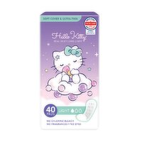ITC Marisom - Hello Kitty My Real Silky Long Liner Pads 18cm, 40 Each