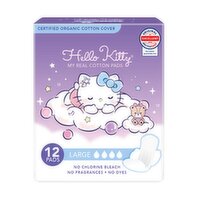 ITC Marisom - Hello Kitty My Real Cotton Pads Regular 29cm, 12 Each