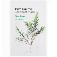 Missha - Pure Source Cell Sheet Mask - Tea Tree, 1 Each