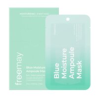 freemay - Blue Moistur Ampoule Mask, 10 Each