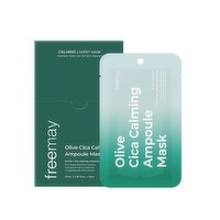 freemay - Olive Cica Calming Ampl Mask, 10 Each