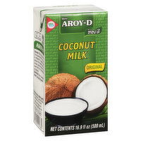 Aroy D - Coconut Milk - Original, 500 Millilitre