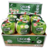K Fresh Coco Thumb - Young Coconut 6 pcs, 1 Each