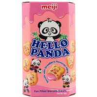 meiji - Hello Panda Biscuit Strawberry, 47 Gram